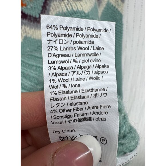 J.Crew Womens Sweater Sz XS Green Fair Isle Nordic Ski Classic Alpaca/Lambs Wool - Picture 5 of 11